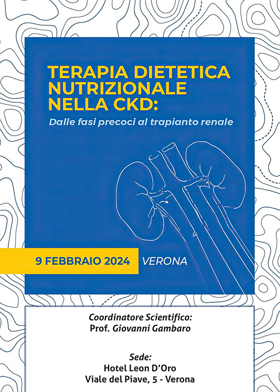 Programma Terapia dietetica nutrizionale nella CKD: dalle fasi precoci al trapianto renale